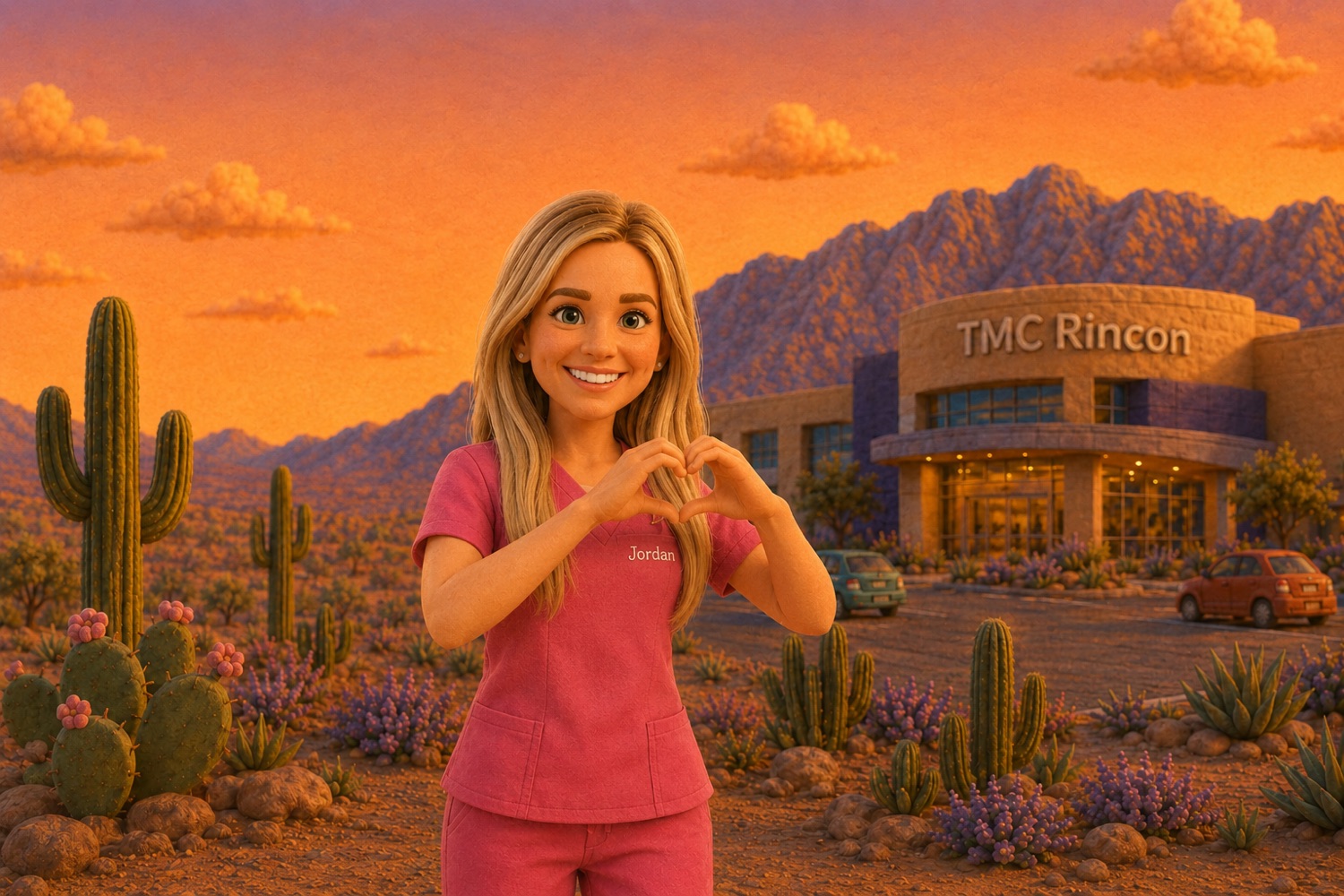 Ilustración de Barrio Babies atendiendo a Rita Ranch, Tucson